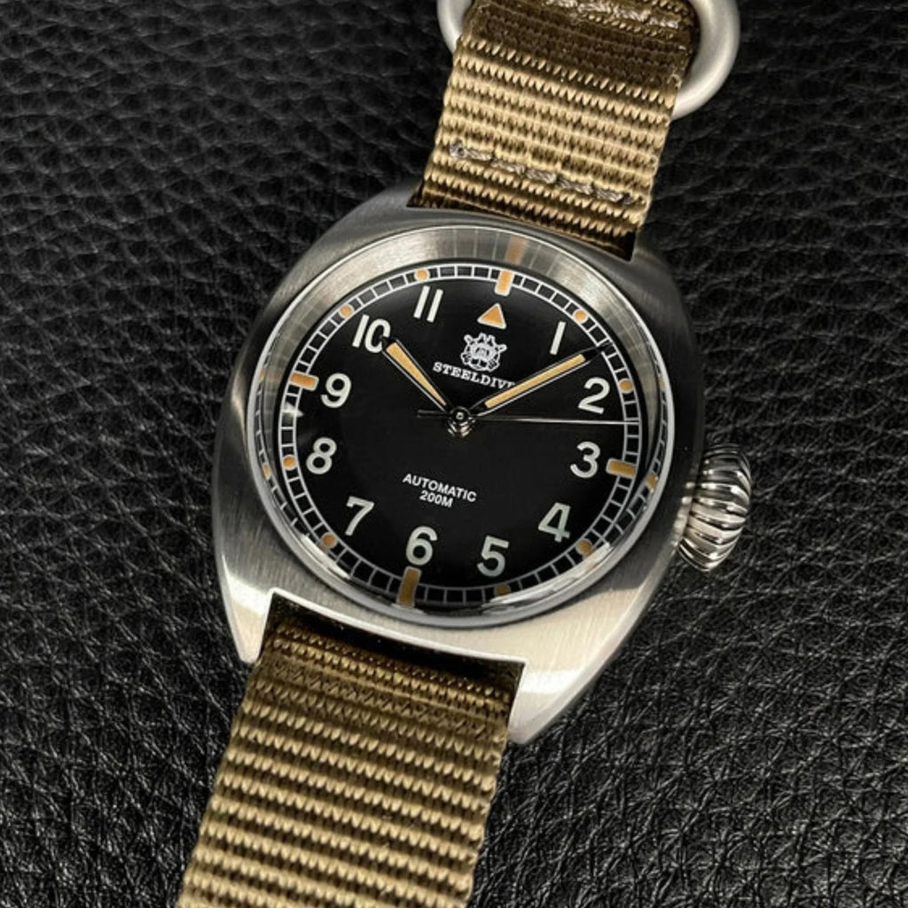 Steeldive SD1907 Automtic British Military W10 Field Watch - DREAM WATCHES