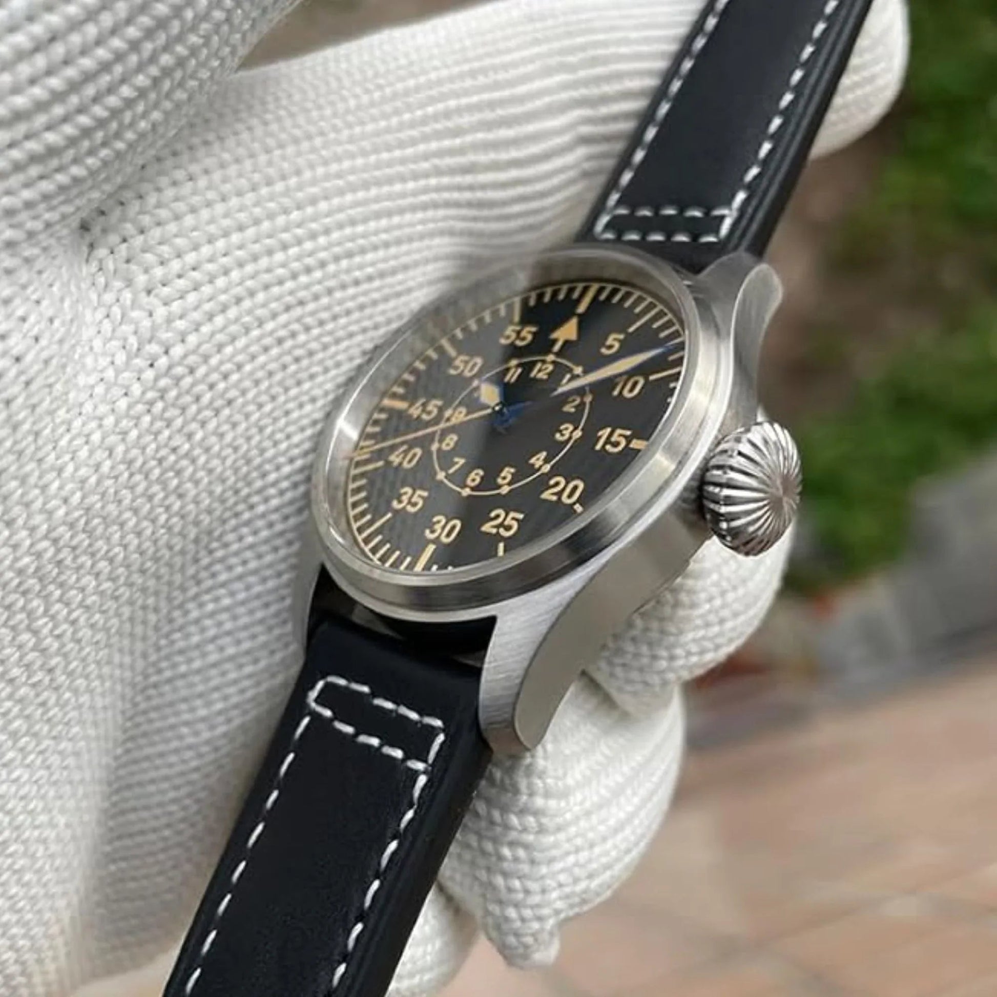 Steeldive SD1928B Retro Militarty Pilot Watch - DREAM WATCHES
