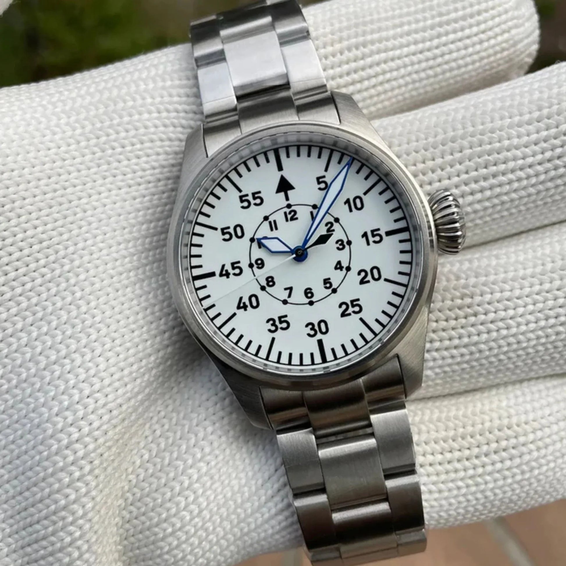 Steeldive SD1928B Retro Militarty Pilot Watch - DREAM WATCHES