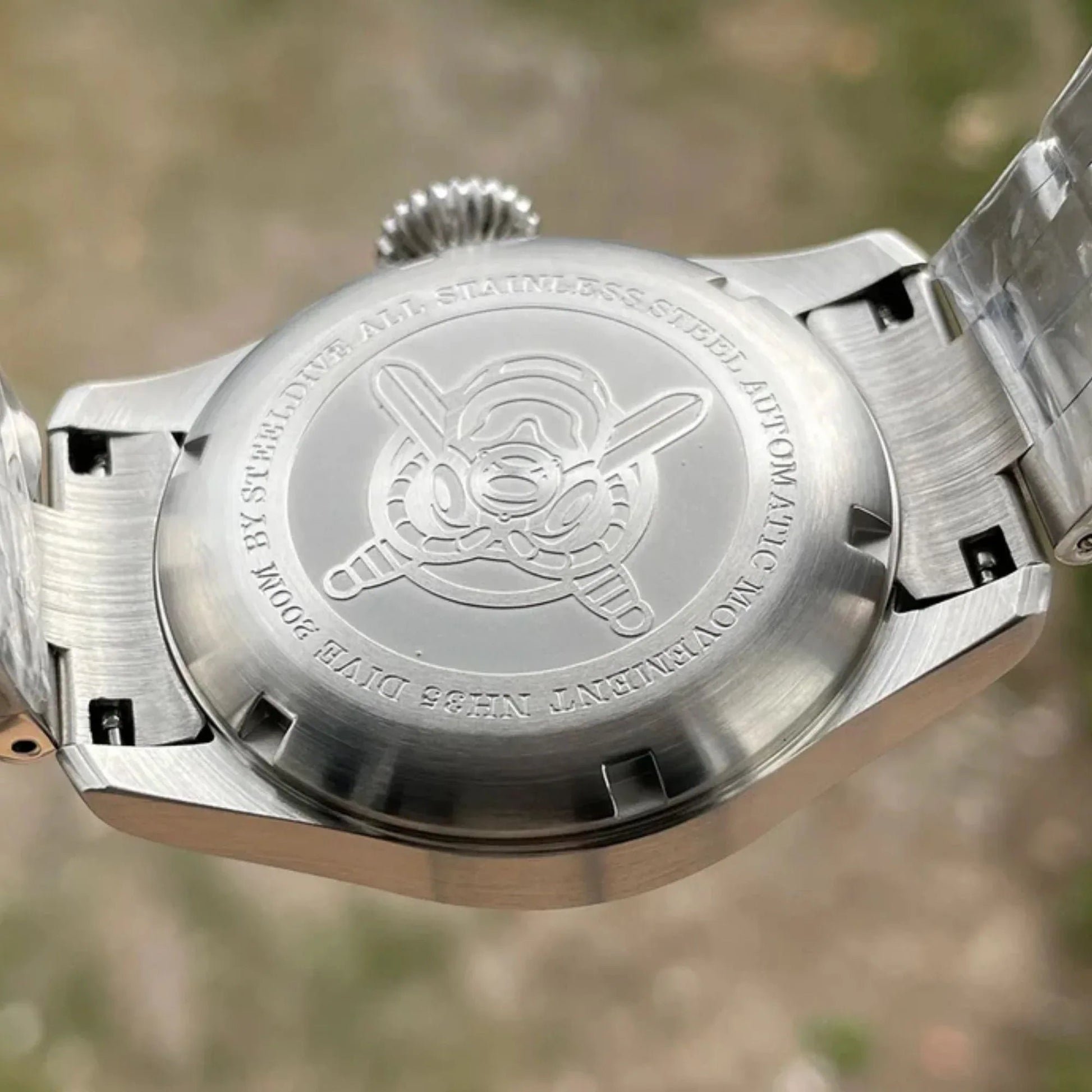 Steeldive SD1928B Retro Militarty Pilot Watch - DREAM WATCHES