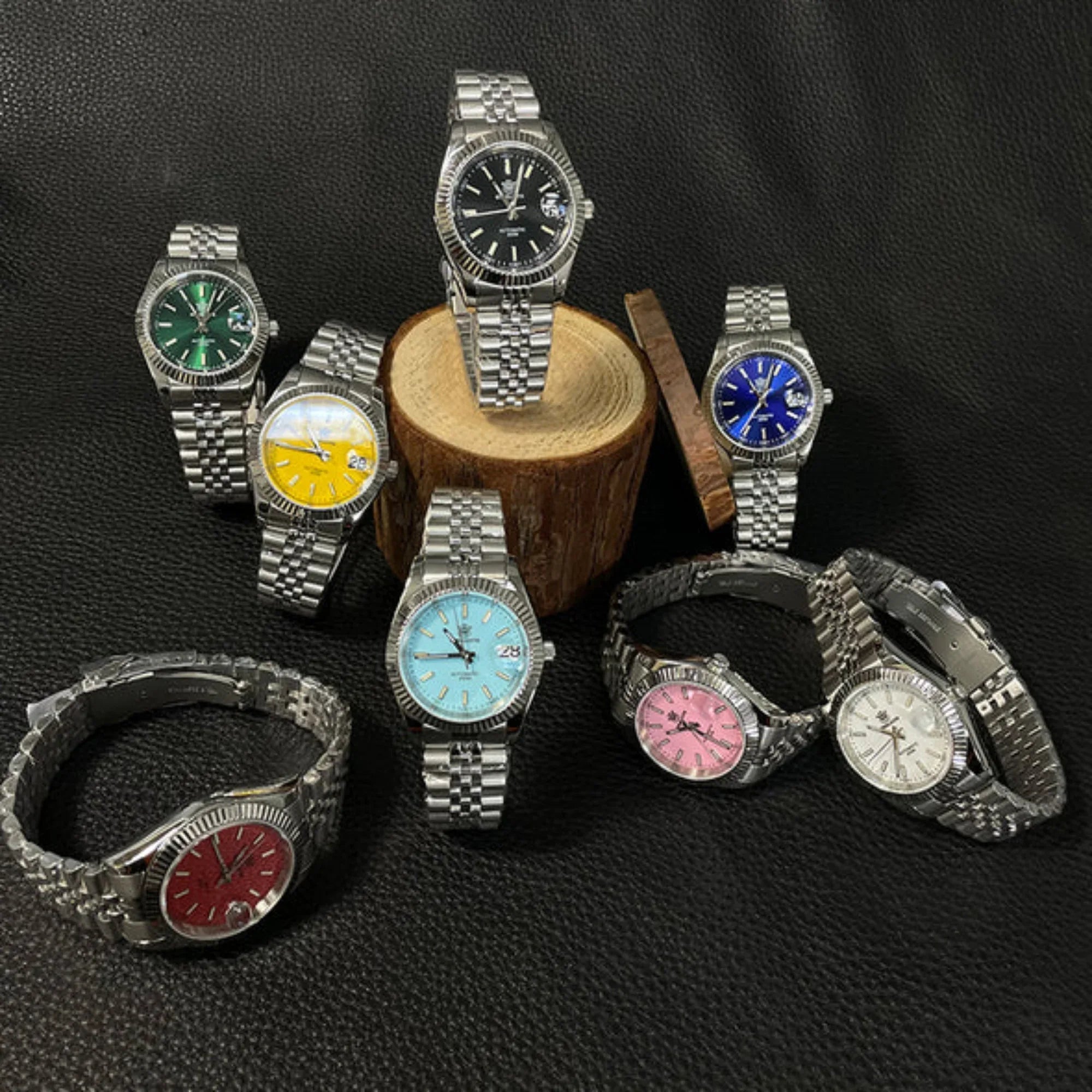 Steeldive SD1933 DJ Homage Men Watches - Pink Dial with Oyster Bracelet - DREAM WATCHES