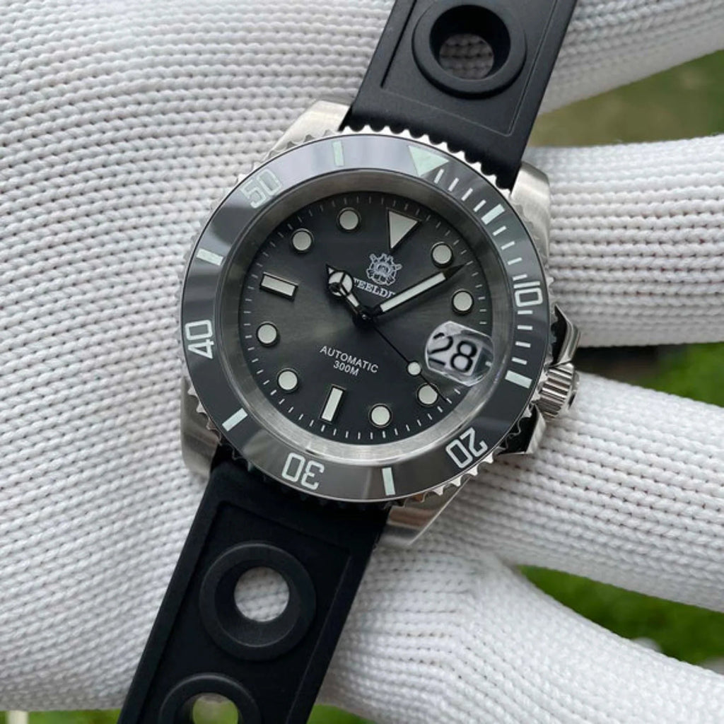 Steeldive SD1953 Sub Men Dive Watch V2 Grey Dial With Oyster Bracelet - DREAM WATCHES