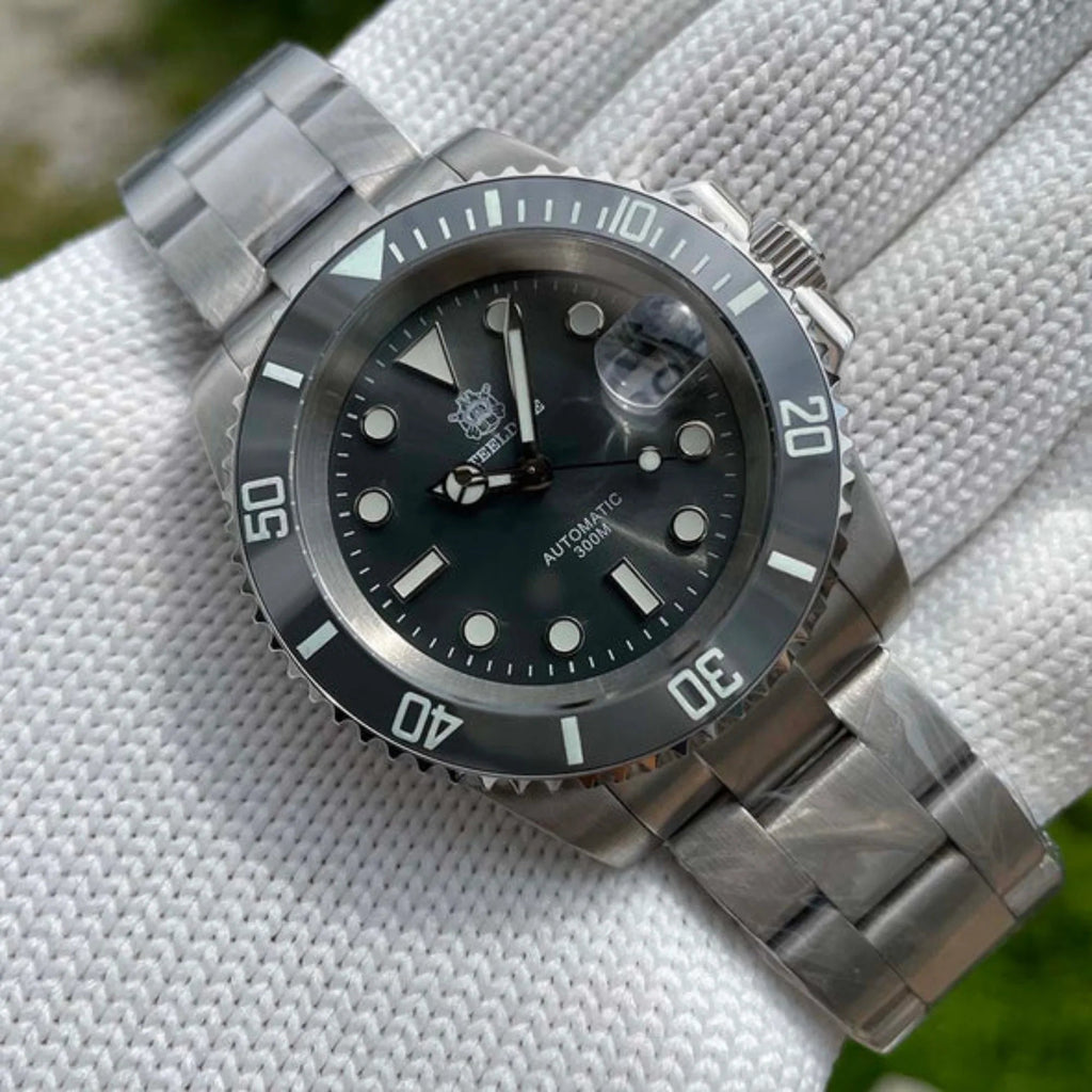 Steeldive SD1953 Sub Men Dive Watch V2 Grey Dial With Oyster Bracelet - DREAM WATCHES