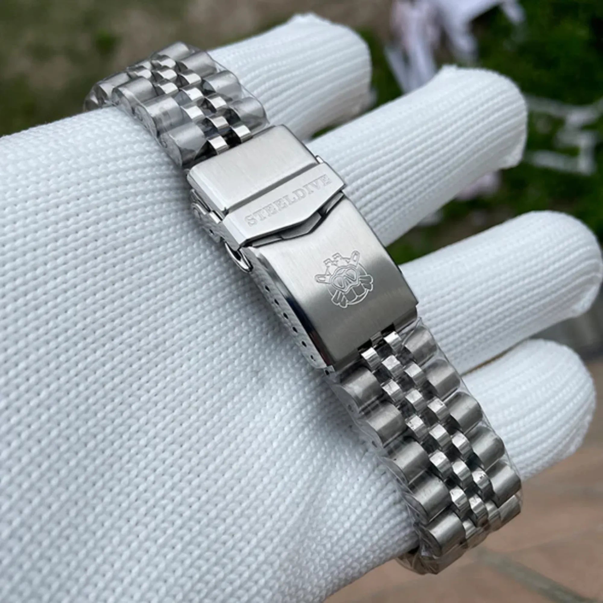 Steeldive SD1953 Sub Men Dive Watch V2 Light Blue Dial With Jubilee Bracelet - DREAM WATCHES