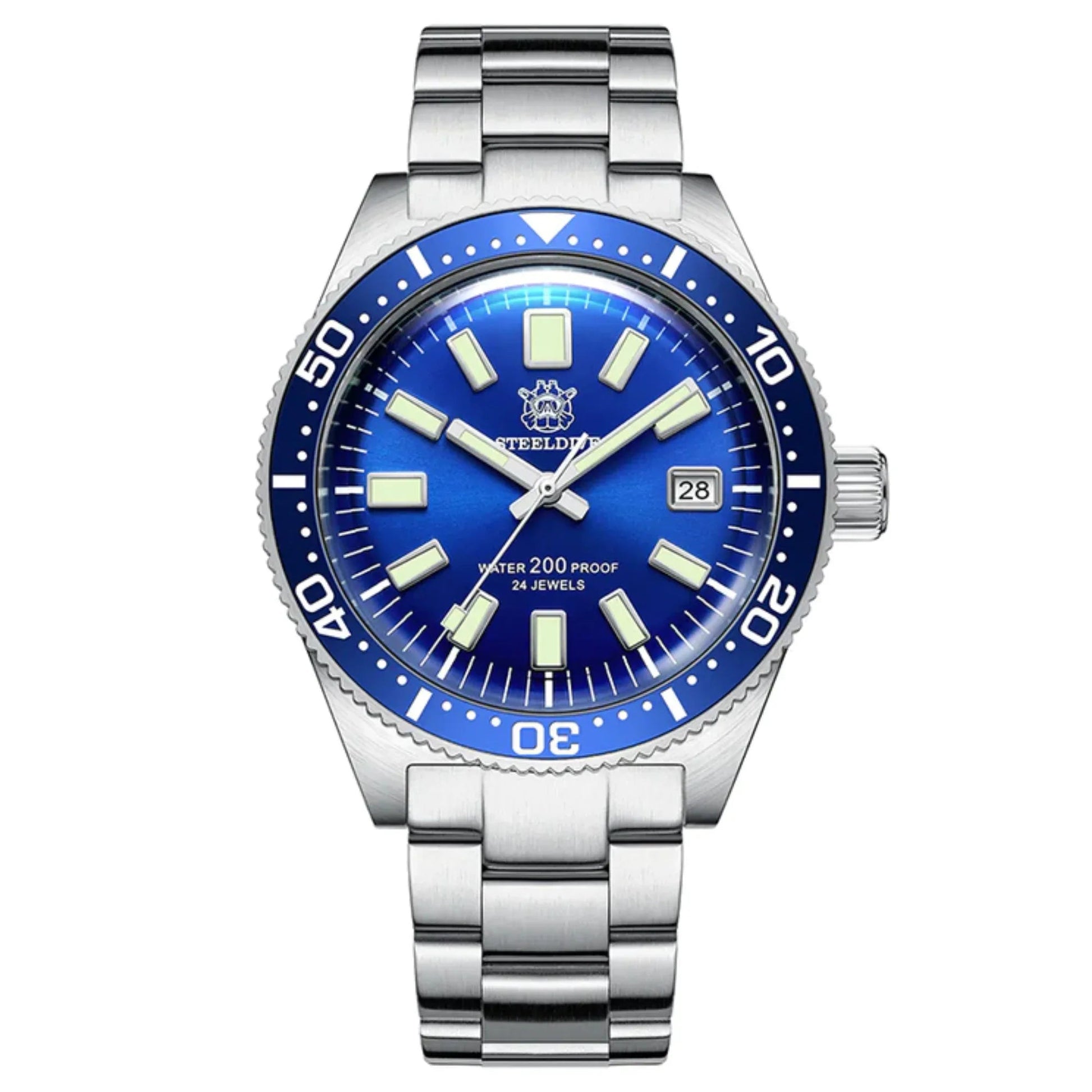 Steeldive SD1962 62MAS Automatic Watch Men - Blue - DREAM WATCHES