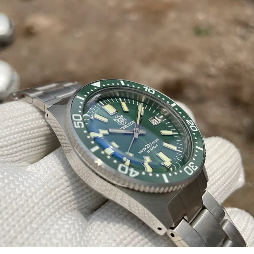 Steeldive SD1962 62MAS Automatic Watch Men - Green - DREAM WATCHES