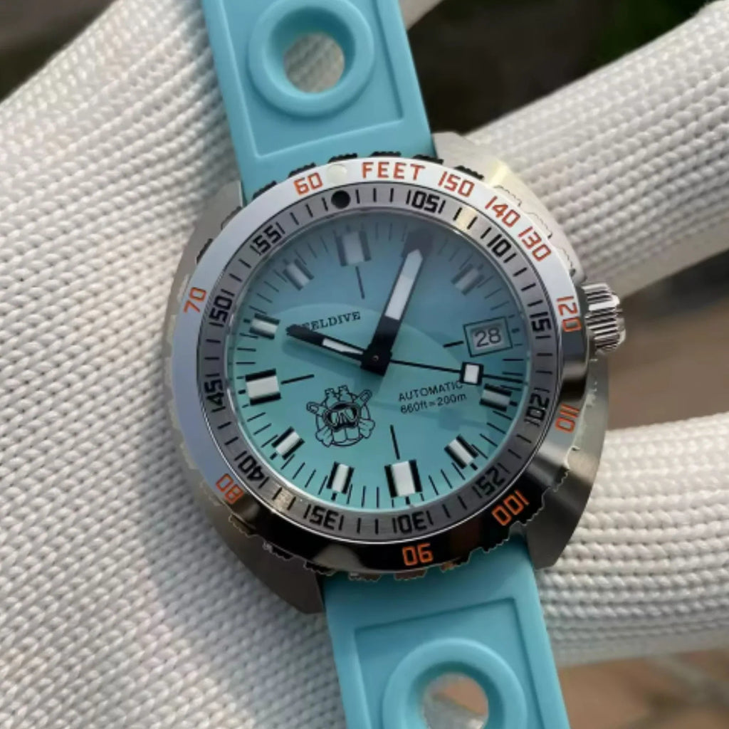 Steeldive SD1967 Sub-300T Men's 43MM 200M Waterproof Dive Watch NH35 Automatic Mechanical Watch Sapphire Crystal Luminous Business Watch - DREAM WATCHES