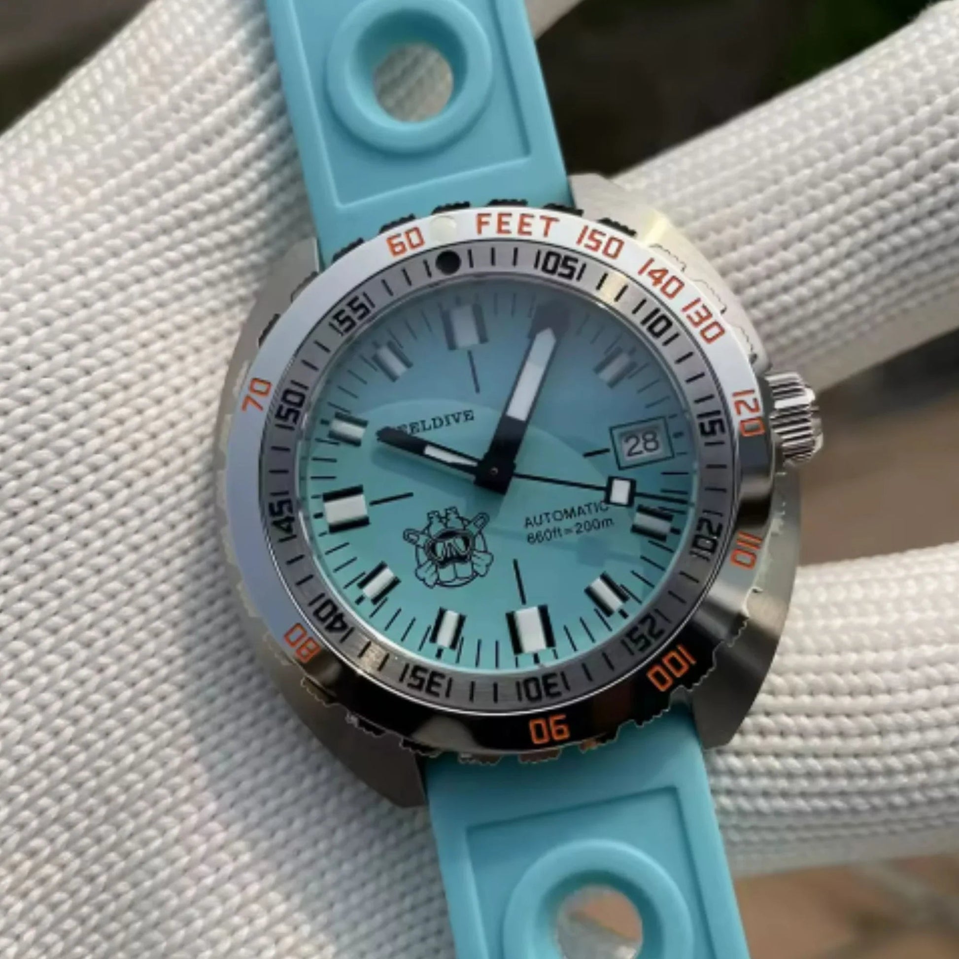 Steeldive SD1967 Sub-300T Men's 43MM 200M Waterproof Dive Watch NH35 Automatic Mechanical Watch Sapphire Crystal Luminous Business Watch - DREAM WATCHES