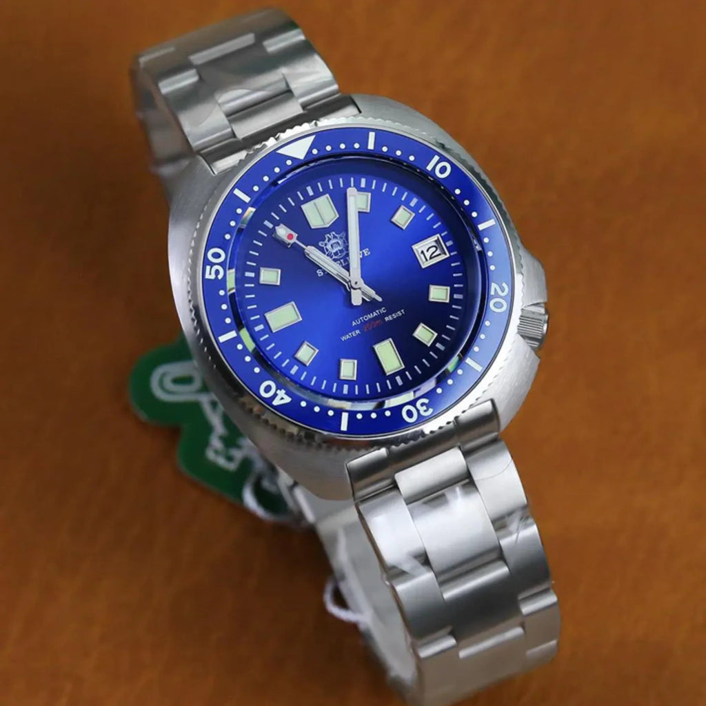 Steeldive SD1970 6105 Turtle Diver Watch V2 - Blue - DREAM WATCHES