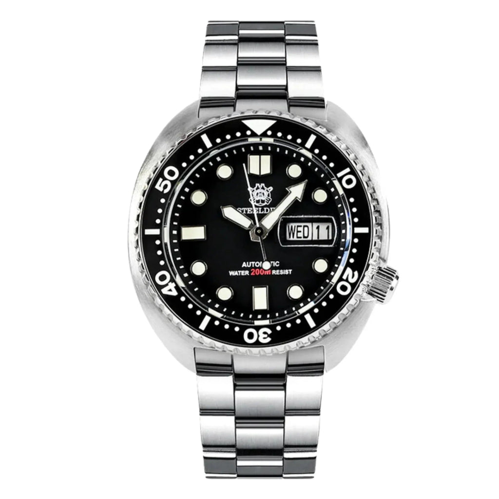 STEELDIVE SD1972 6309 King Turtle Dive Watch V2 - on Steel Bracelet - DREAM WATCHES