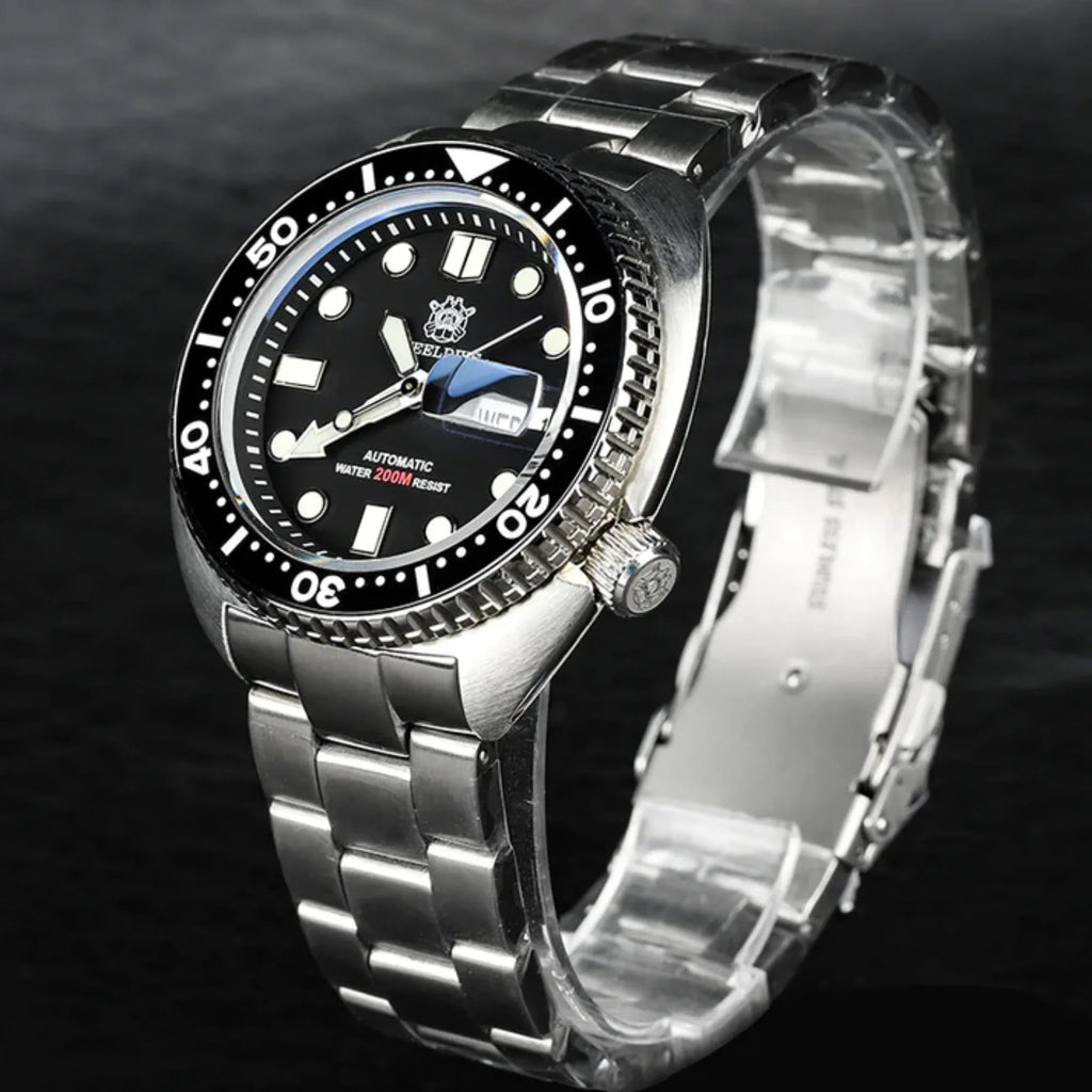 STEELDIVE SD1972 6309 King Turtle Dive Watch V2 - on Steel Bracelet - DREAM WATCHES
