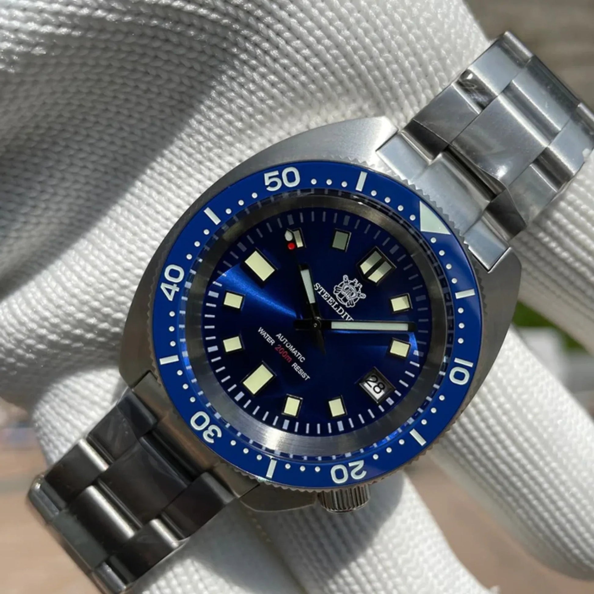 STEELDIVE SD1977 6105/8000 Slim Turtle Diver Watch - DREAM WATCHES