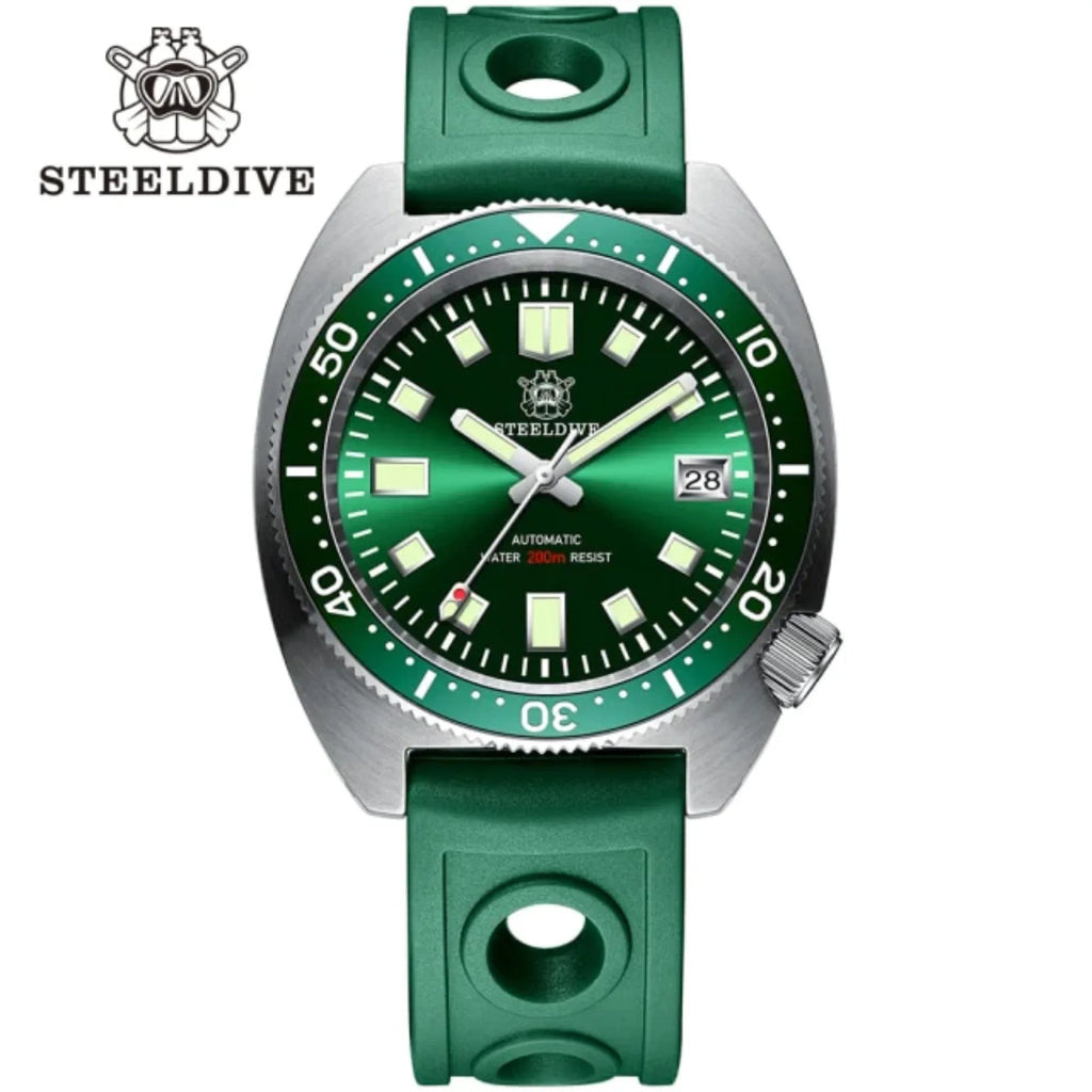 STEELDIVE SD1977 6105/8000 Slim Turtle Diver Watch - DREAM WATCHES