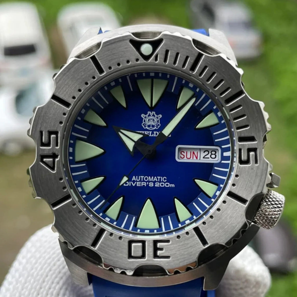Steeldive SD1984 NH36 Automatic Monster Men Watch - Deep Blue - DREAM WATCHES
