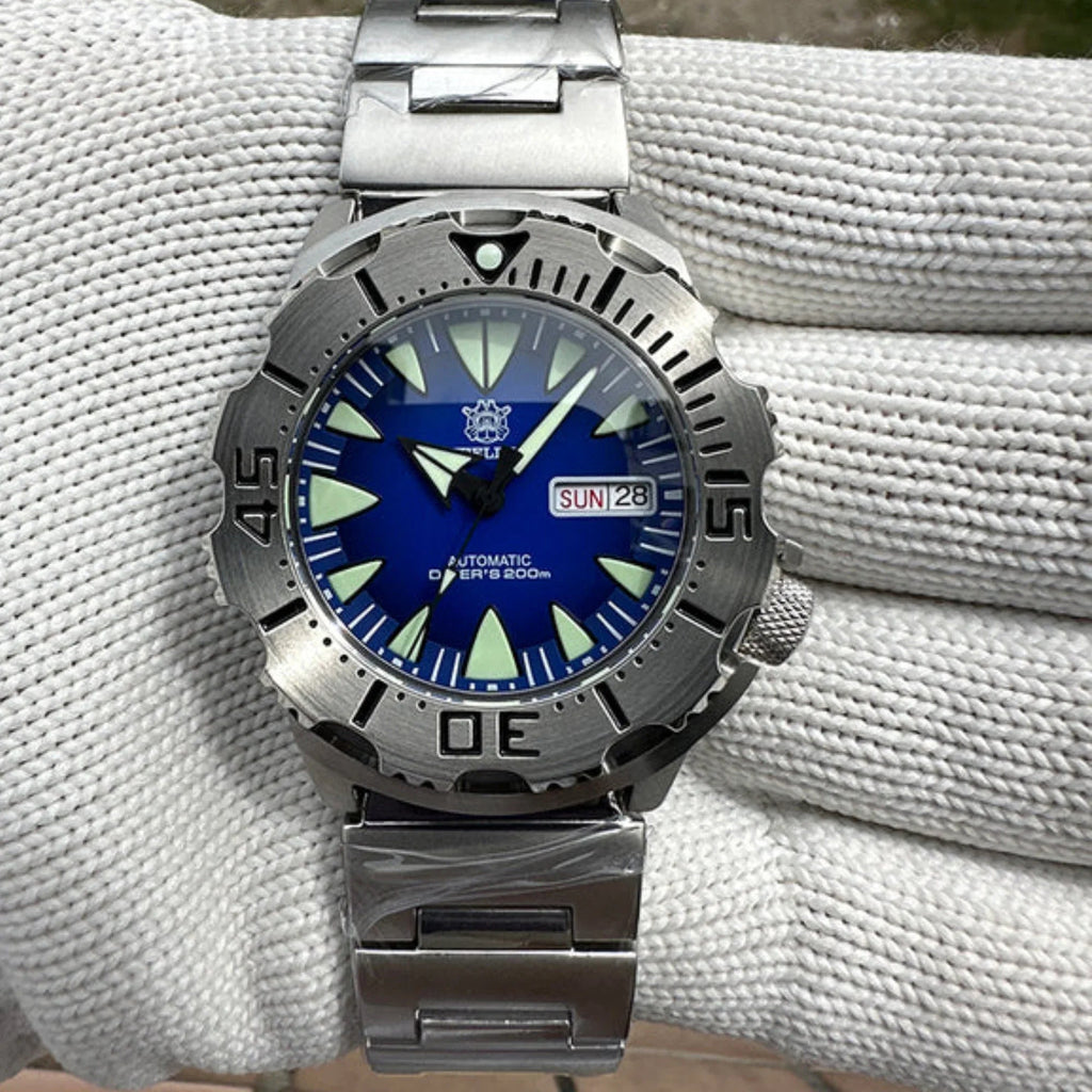 Steeldive SD1984 NH36 Automatic Monster Men Watch - Deep Blue - DREAM WATCHES