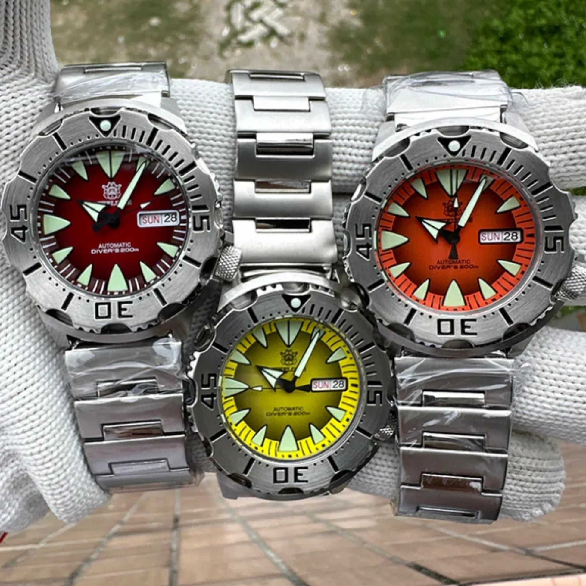 Steeldive SD1984 NH36 Automatic Monster Men Watch - Orange - DREAM WATCHES