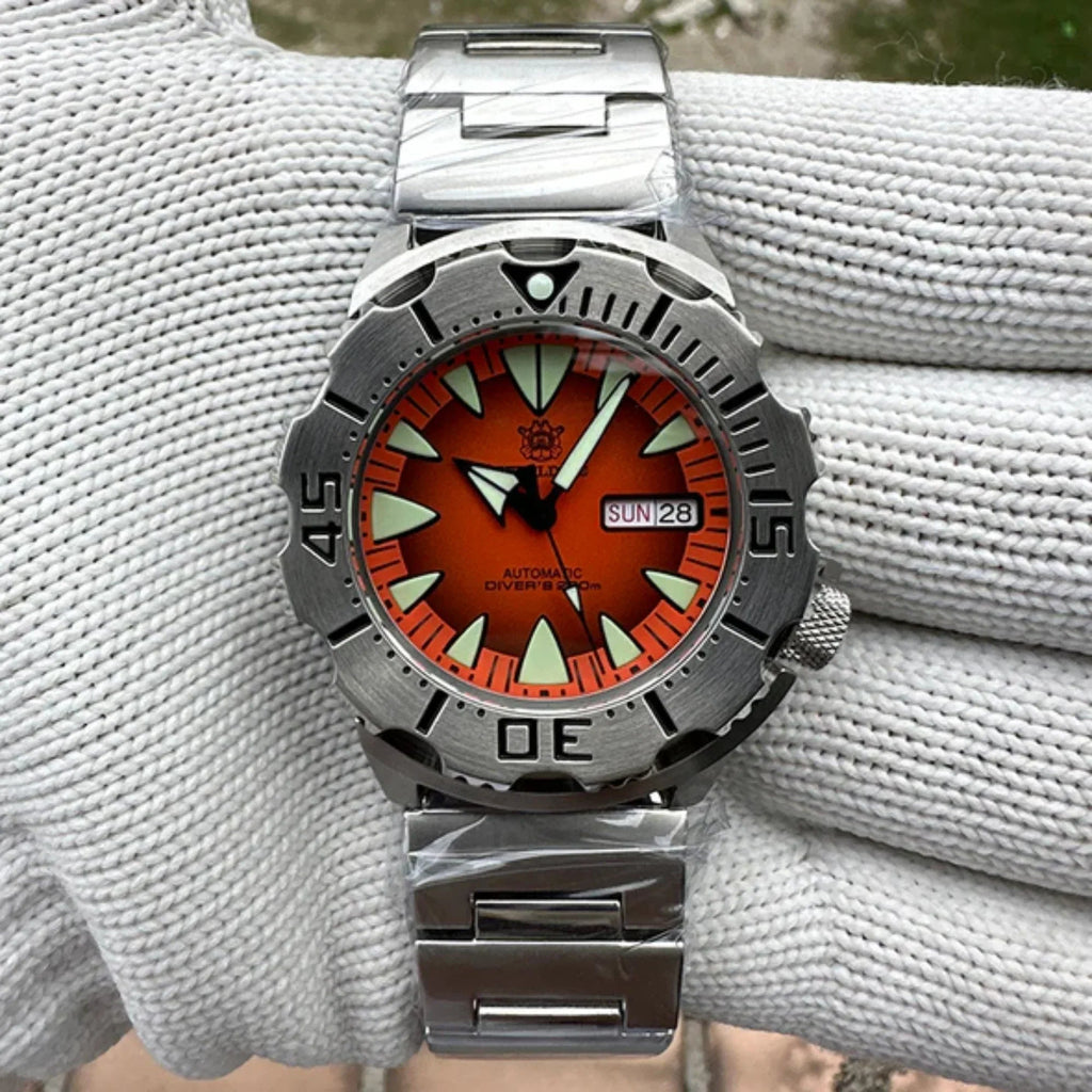 Steeldive SD1984 NH36 Automatic Monster Men Watch - Orange - DREAM WATCHES