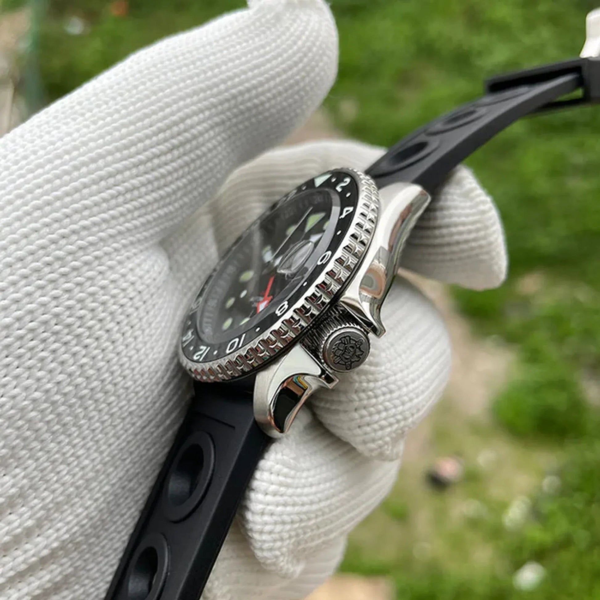 Steeldive SD1994 SKX007 NH34 GMT Automatic Watch - Black - DREAM WATCHES