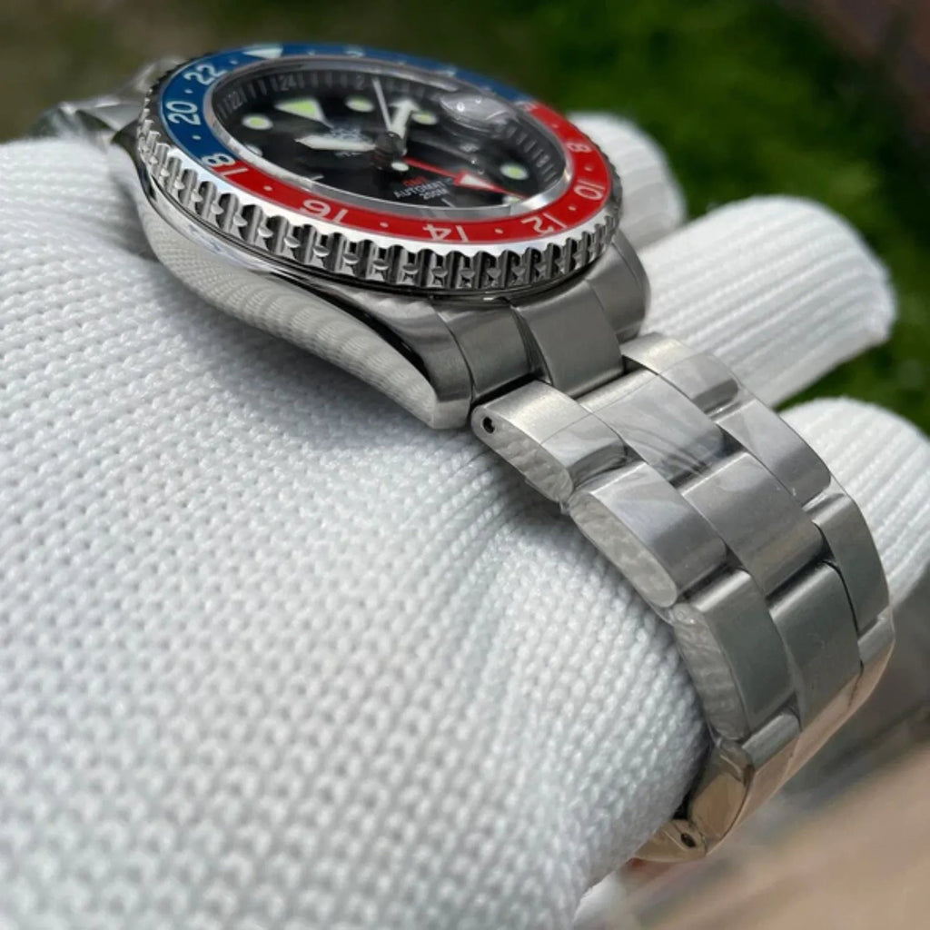 Steeldive SD1994L Sapphire Bezel NH34 GMT Watch - Black Dial - DREAM WATCHES