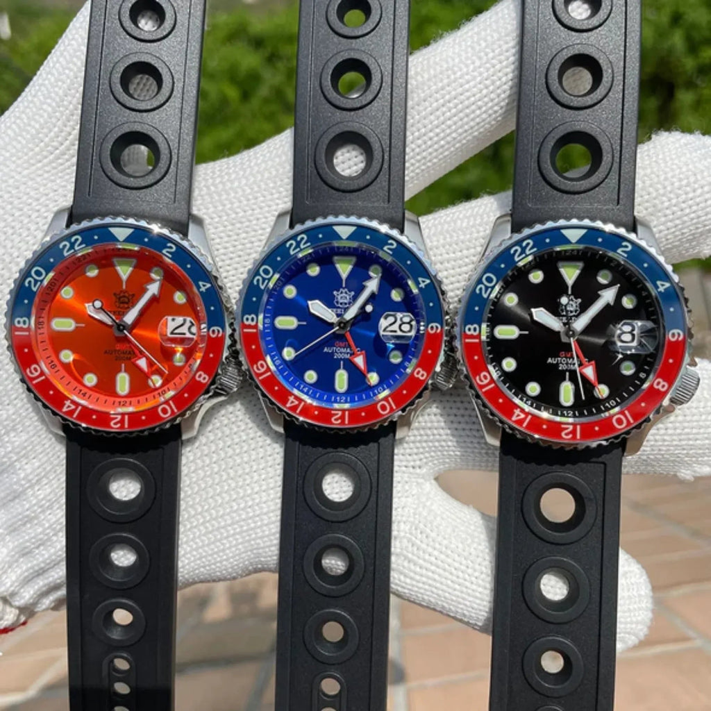 Steeldive SD1994L Sapphire Bezel NH34 GMT Watch - Blue Dial - DREAM WATCHES