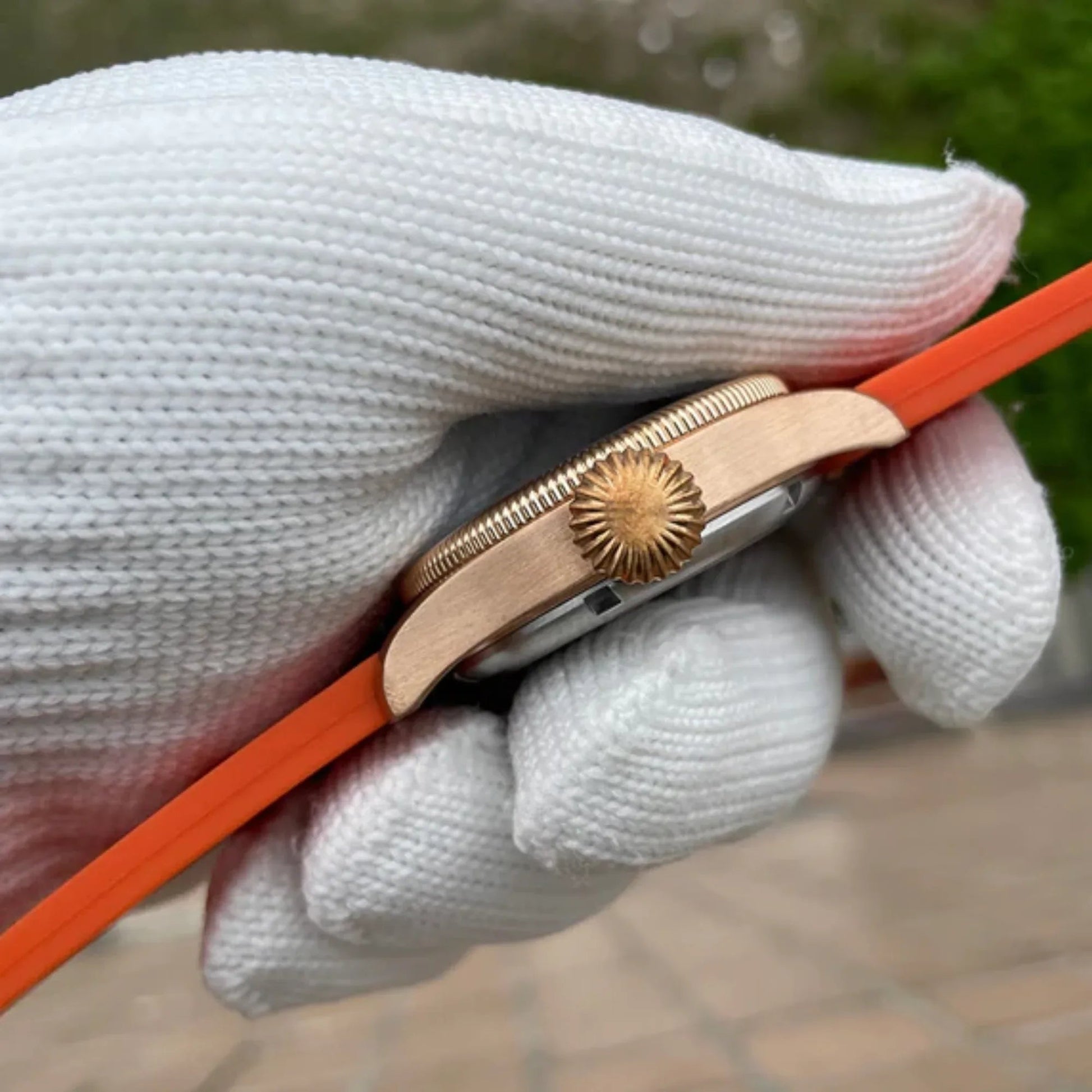 Steelflier VH60 Bronze Filed Watch SF741S - Brown Leather Strap - DREAM WATCHES