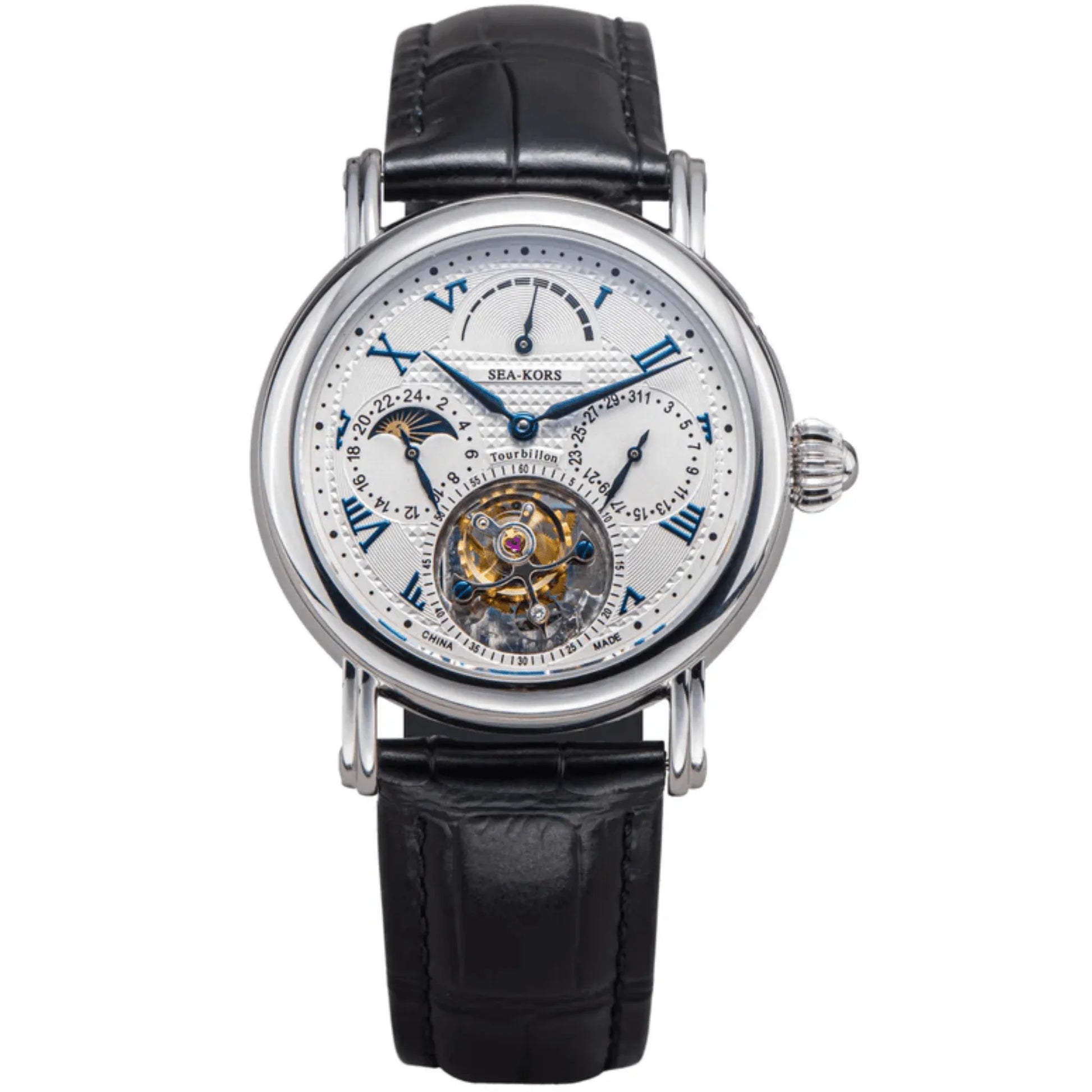 Suges Seakors Tourbillon SE8007SW Blue Indices - DREAM WATCHES