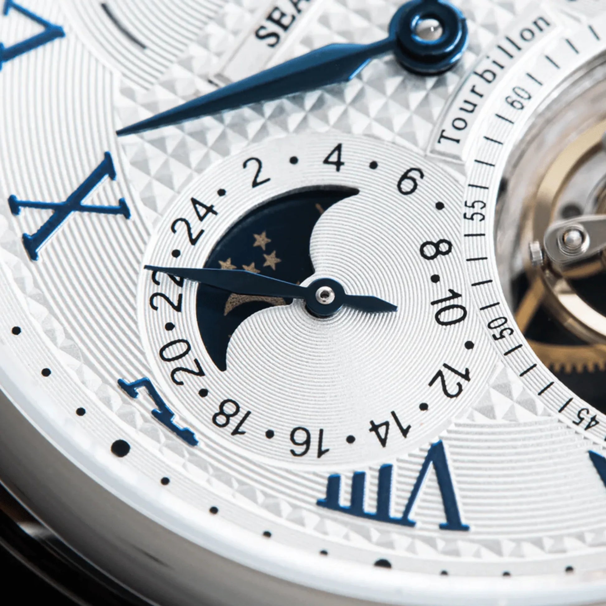 Suges Seakors Tourbillon SE8007SW Blue Indices - DREAM WATCHES