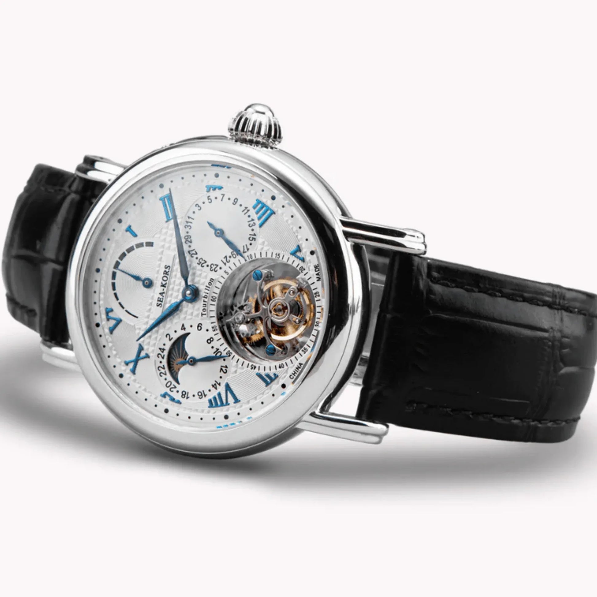 Suges Seakors Tourbillon SE8007SW Blue Indices - DREAM WATCHES