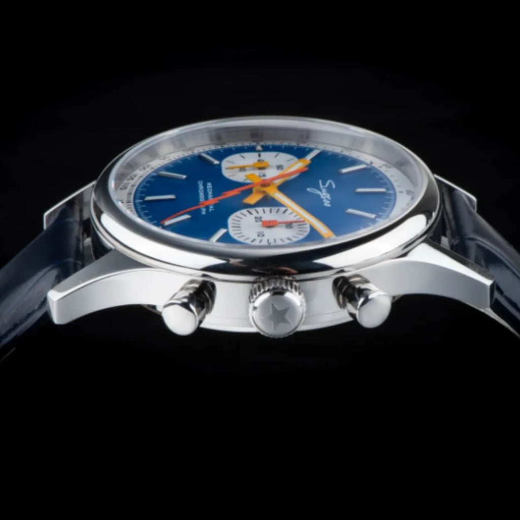 Sugess 1963 Pilot Watch Mens Chronograph Mechanical Wristwatches Original ST1901 Swanneck Movement Sapphire Crystal - DREAM WATCHES