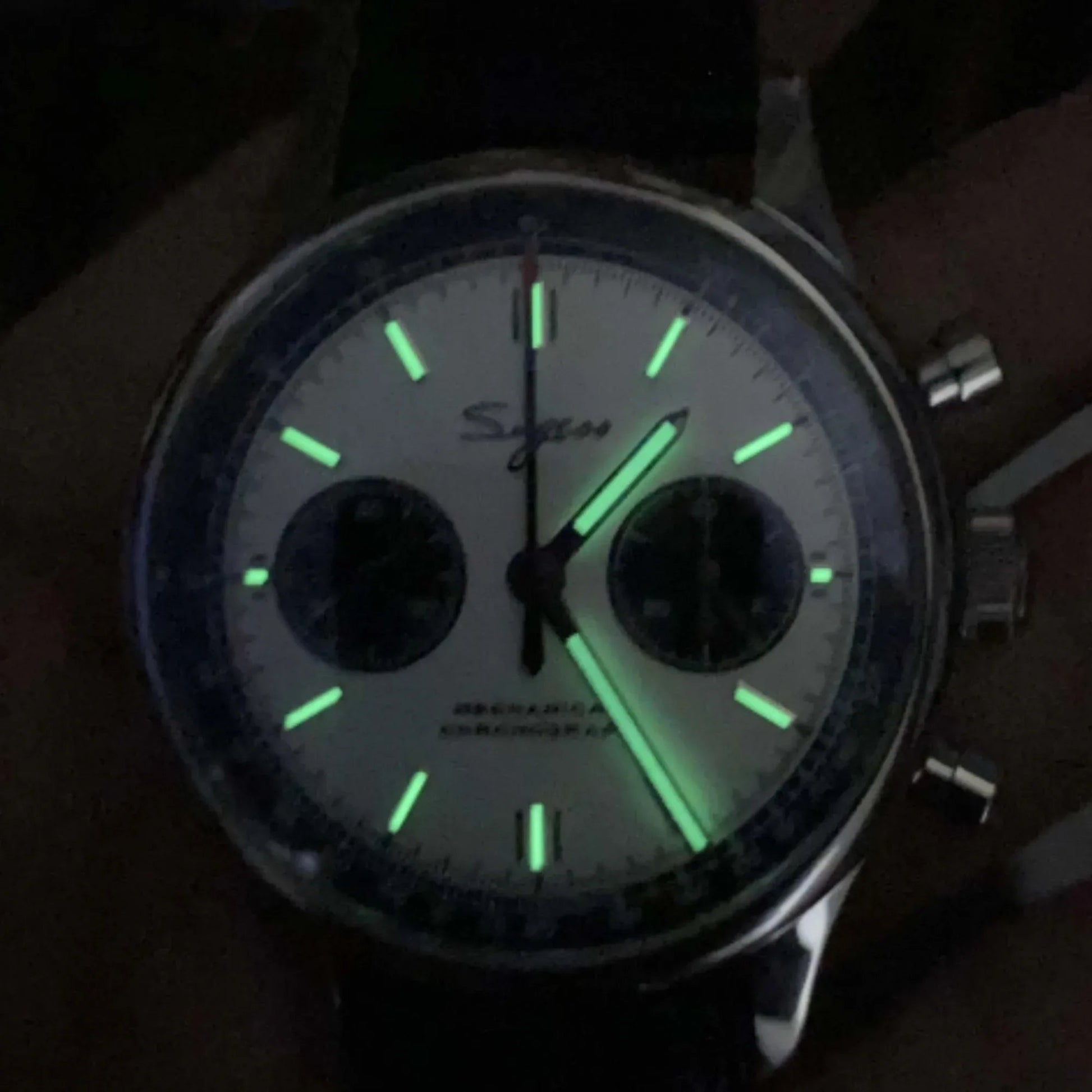 Sugess 40mm Pilot Chronograph with ST1901 Movement - Gooseneck Regulator Mens Watch - DREAM WATCHES