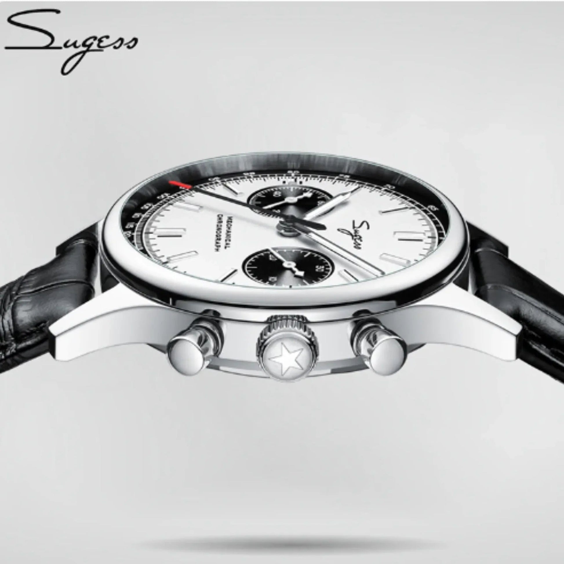 Sugess 40mm Pilot Chronograph with ST1901 Movement - Gooseneck Regulator Mens Watch - DREAM WATCHES