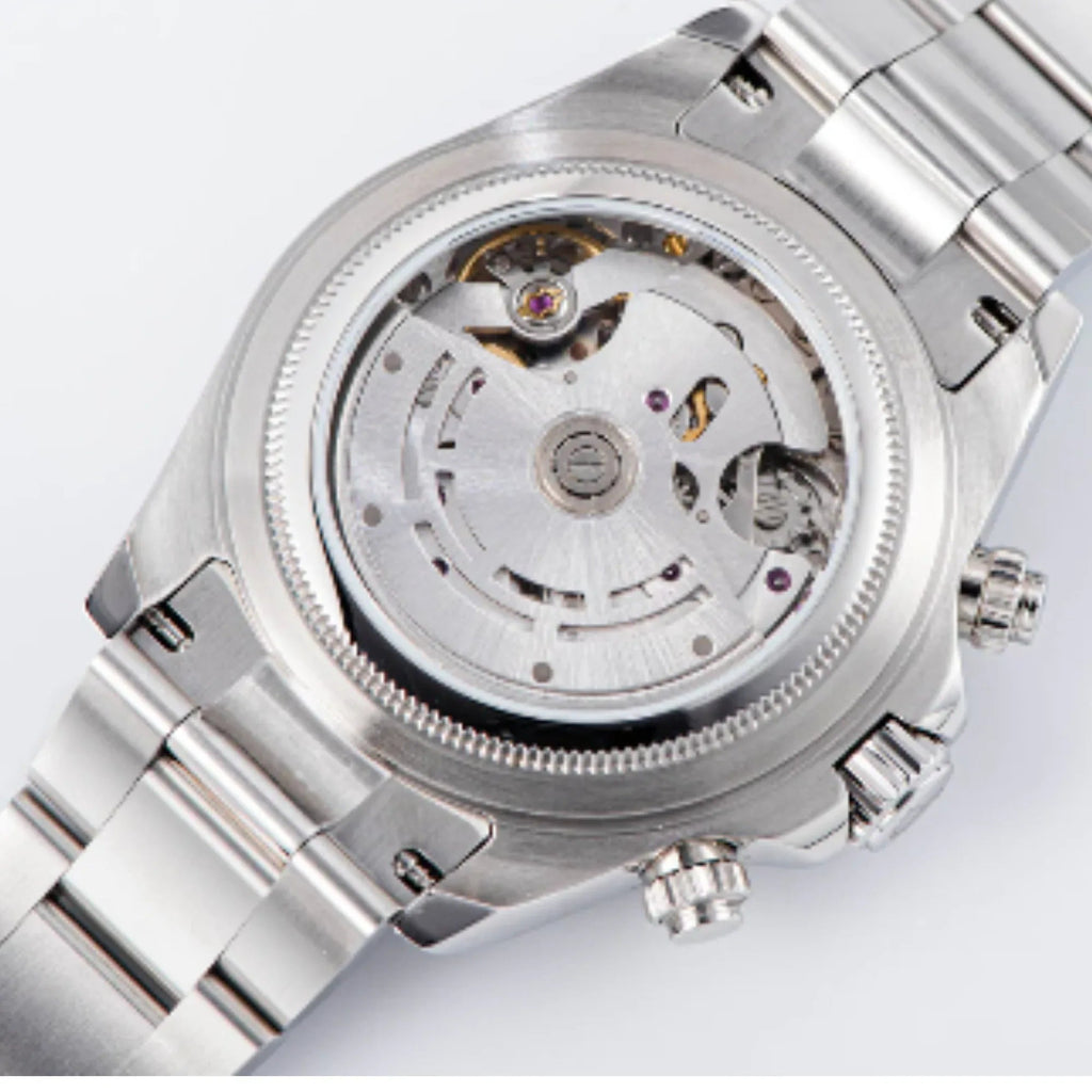 Sugess Automatic Chronograph 418-2 White Dial Ceramic Bezel Professional - DREAM WATCHES