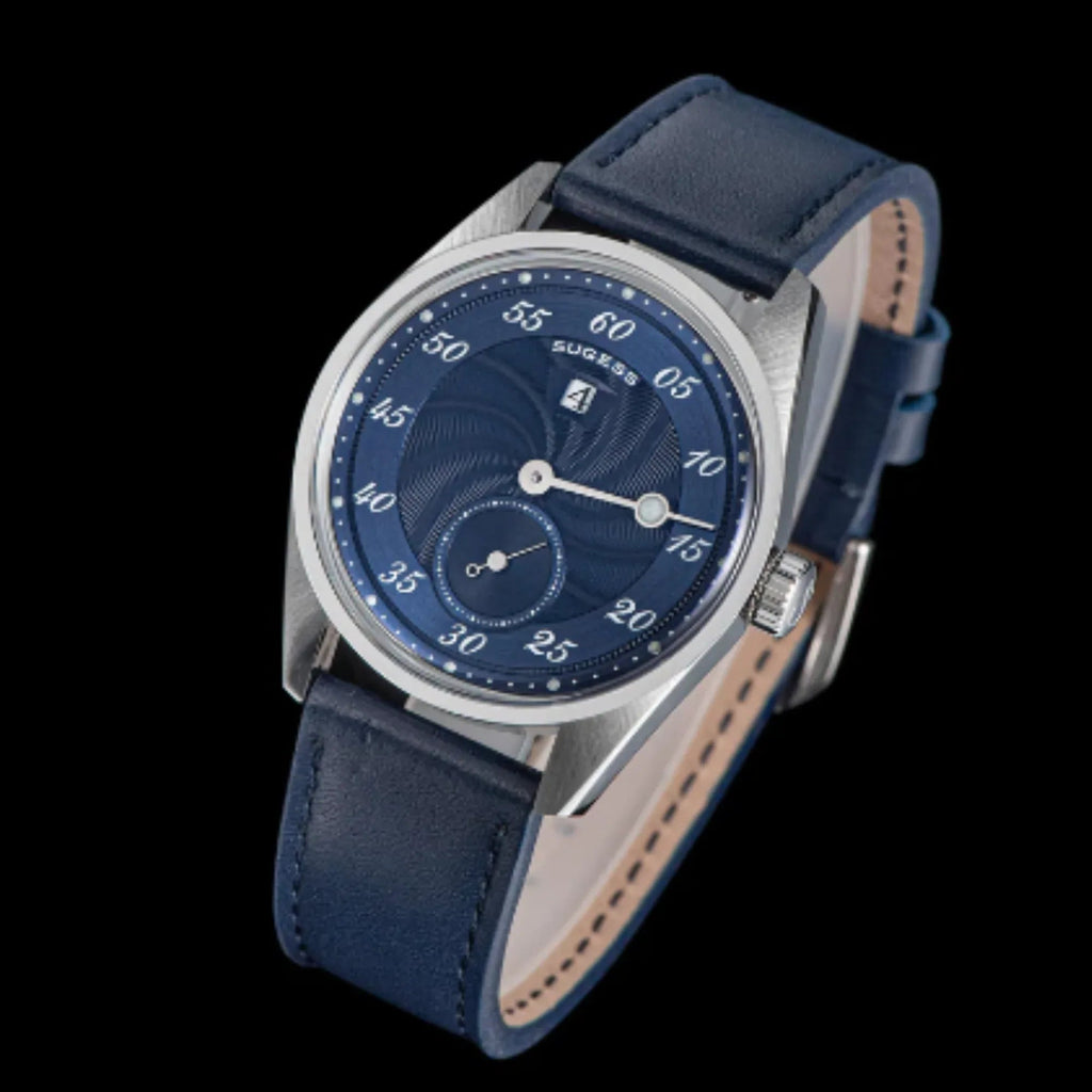 Sugess Automatic S451-1 Deep Blue Dial Jumping Hour One Pointer Stainless Steel - DREAM WATCHES