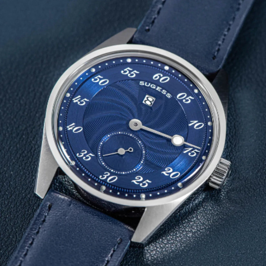Sugess Automatic S451-1 Deep Blue Dial Jumping Hour One Pointer Stainless Steel - DREAM WATCHES