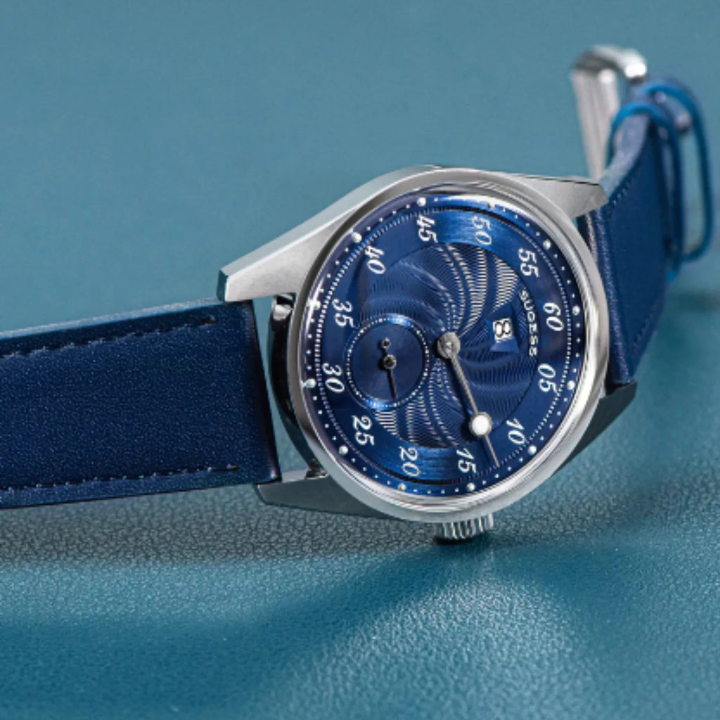Sugess Automatic S451-1 Deep Blue Dial Jumping Hour One Pointer Stainless Steel - DREAM WATCHES
