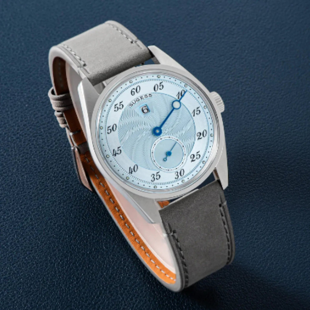 Sugess Automatic S451-1 Light Blue Dial Jumping Hour One Pointer Stainless Steel - DREAM WATCHES