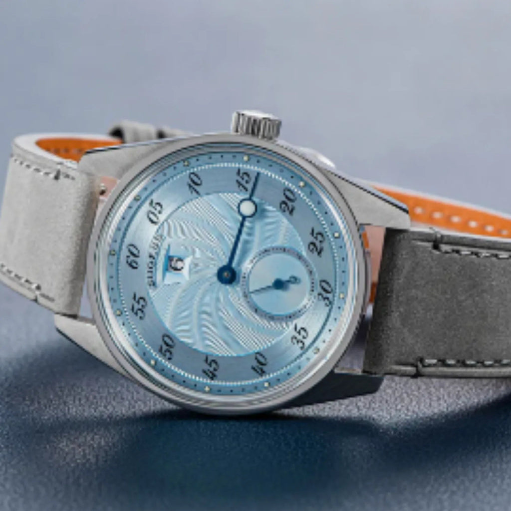 Sugess Automatic S451-1 Light Blue Dial Jumping Hour One Pointer Stainless Steel - DREAM WATCHES