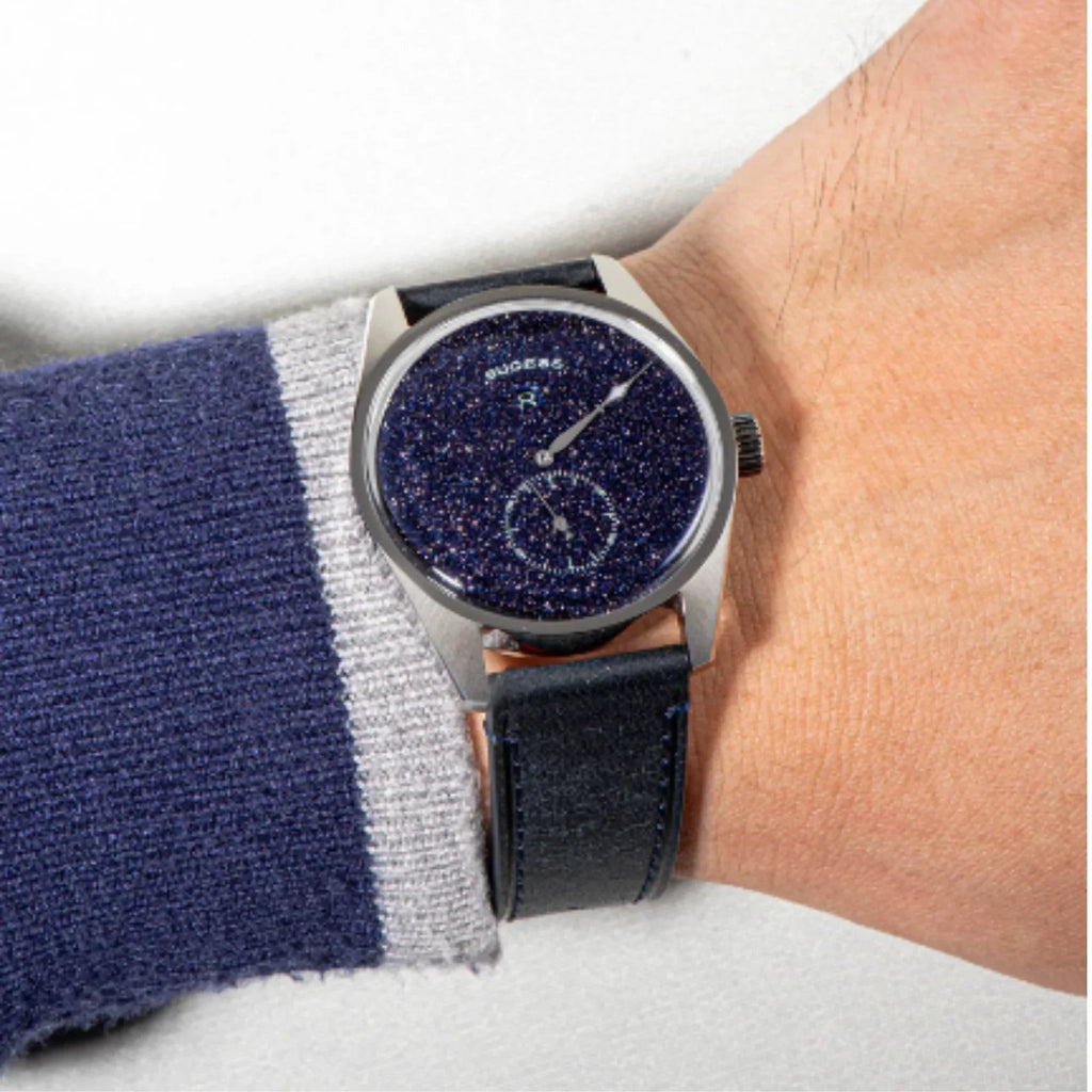 Sugess Automatic S451-2 Blue Sandstone Dial Jumping Hour One Pointer Stainless Steel - DREAM WATCHES