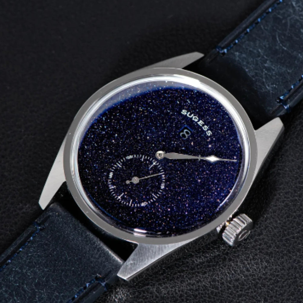 Sugess Automatic S451-2 Blue Sandstone Dial Jumping Hour One Pointer Stainless Steel - DREAM WATCHES