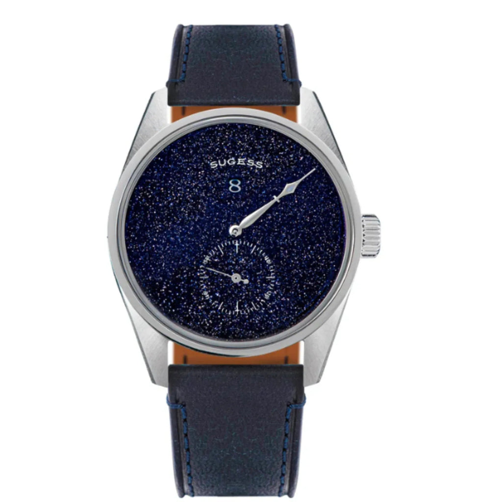 Sugess Automatic S451-2 Blue Sandstone Dial Jumping Hour One Pointer Stainless Steel - DREAM WATCHES