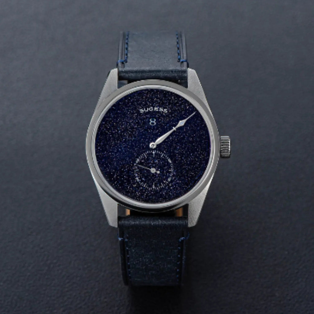 Sugess Automatic S451-2 Blue Sandstone Dial Jumping Hour One Pointer Stainless Steel - DREAM WATCHES