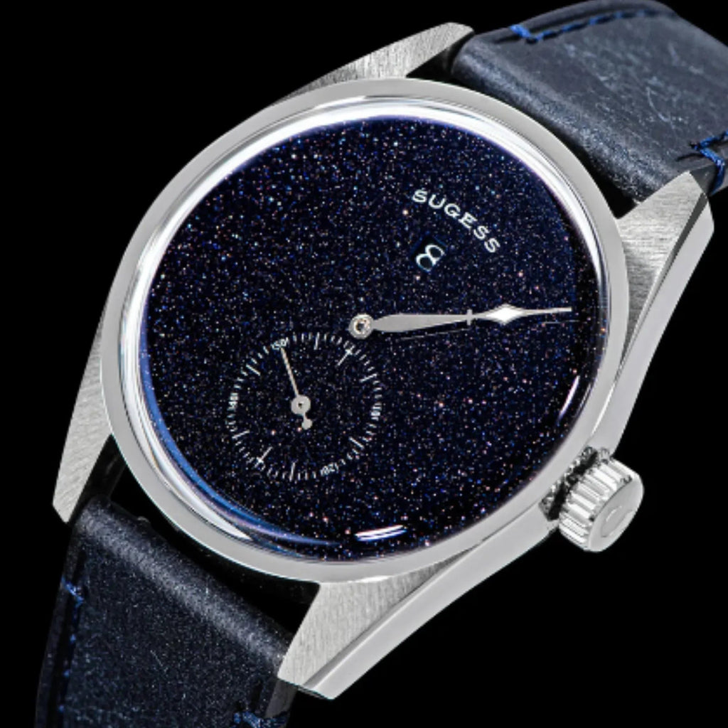 Sugess Automatic S451-2 Blue Sandstone Dial Jumping Hour One Pointer Stainless Steel - DREAM WATCHES