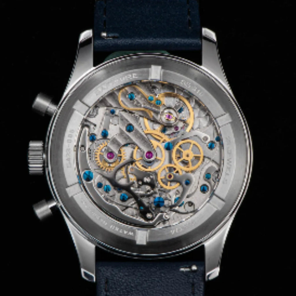 Sugess Chrono Heritage 423 Chronograph Black Dial - DREAM WATCHES