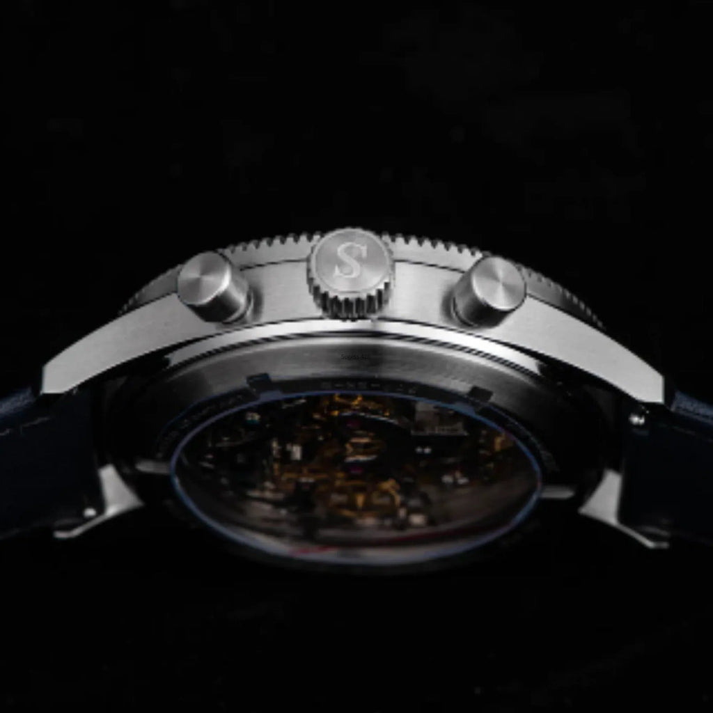 Sugess Chrono Heritage 423 Chronograph Blue Dial - DREAM WATCHES