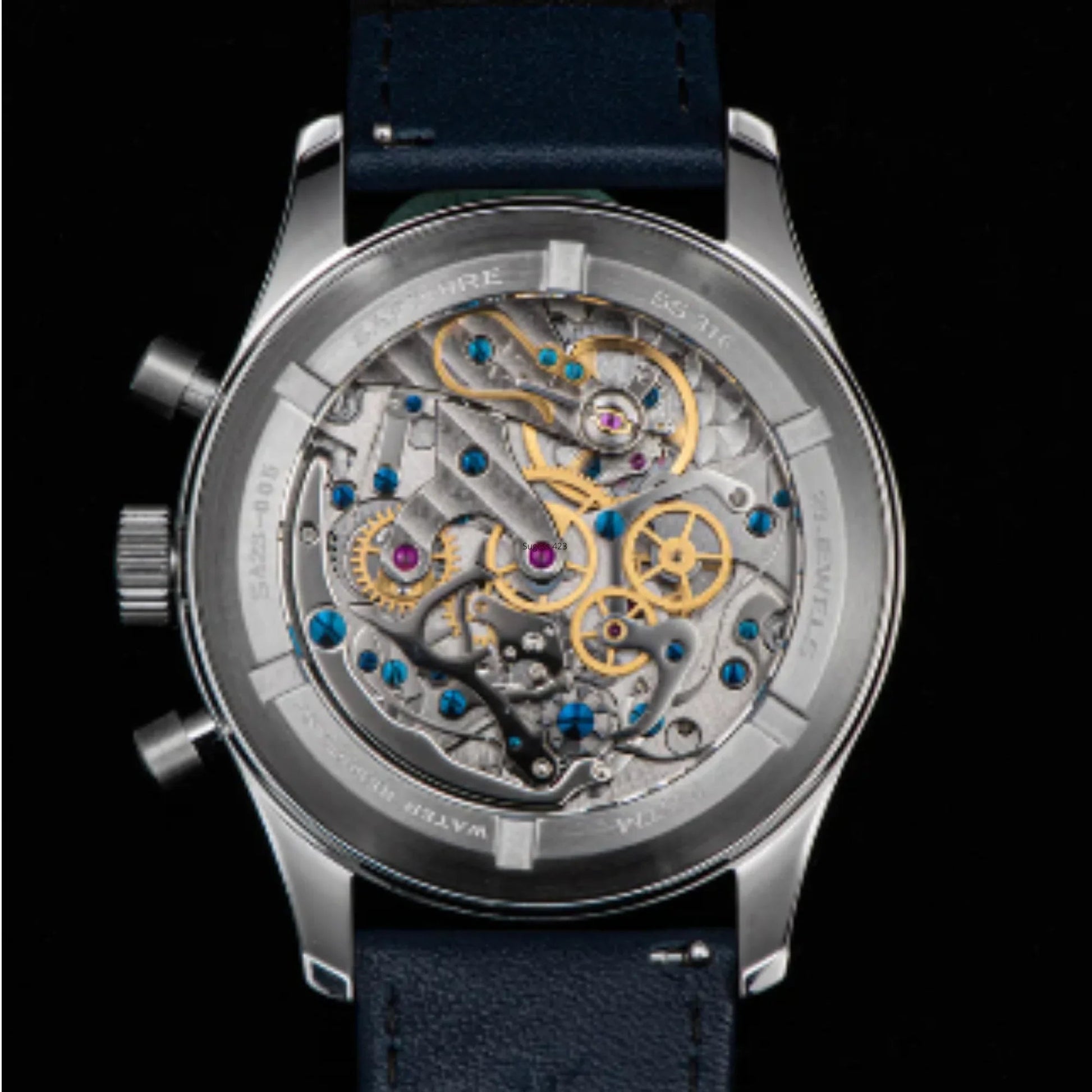 Sugess Chrono Heritage 423 Chronograph Blue Dial - DREAM WATCHES