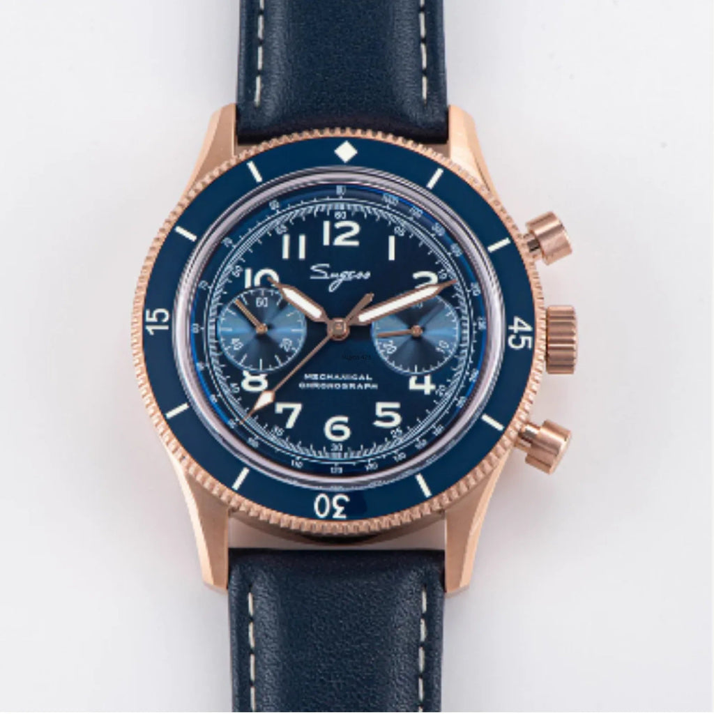 Sugess Chrono Heritage 423 Chronograph Rose Gold - DREAM WATCHES
