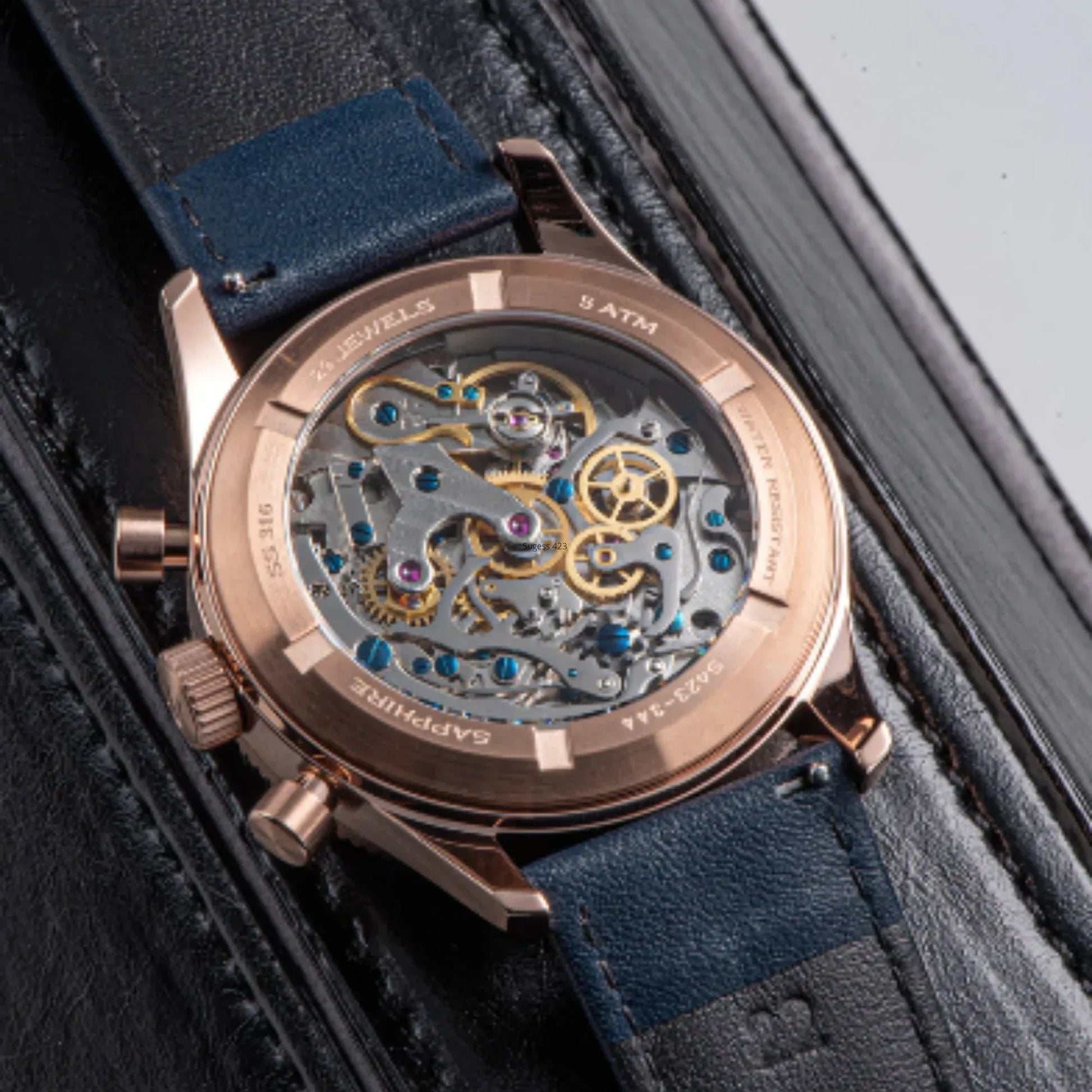 Sugess Chrono Heritage 423 Chronograph Rose Gold - DREAM WATCHES