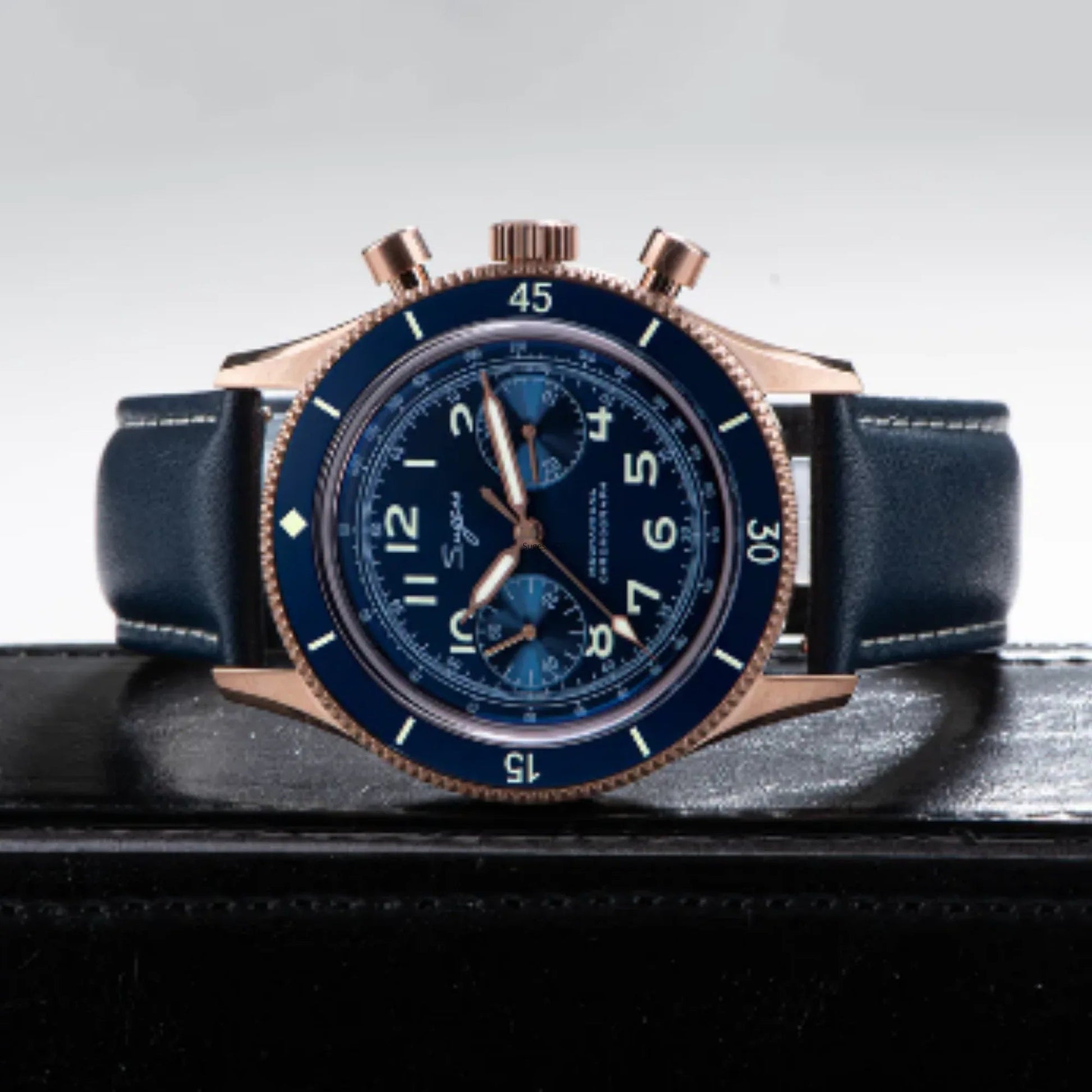 Sugess Chrono Heritage 423 Chronograph Rose Gold - DREAM WATCHES