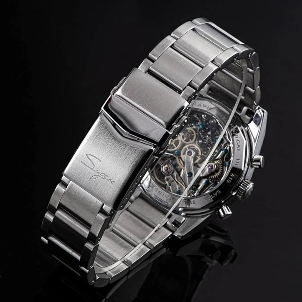 Sugess Chrono Heritage S419 Chronograph Panda Dial - DREAM WATCHES
