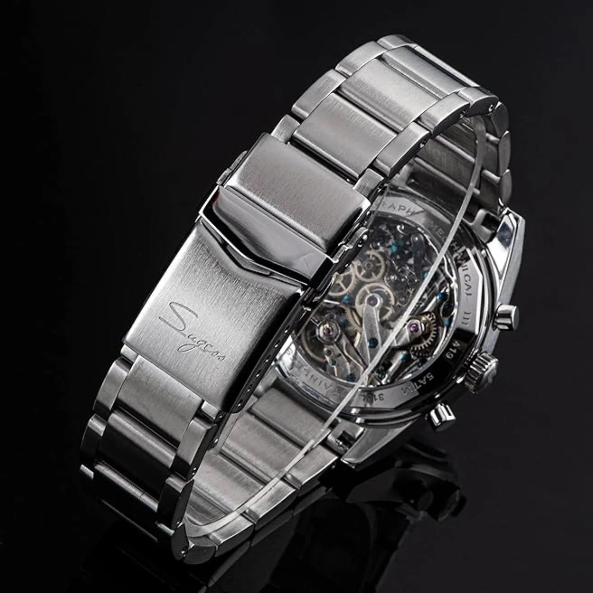 Sugess Chrono Heritage S419 Chronograph Panda Dial - DREAM WATCHES